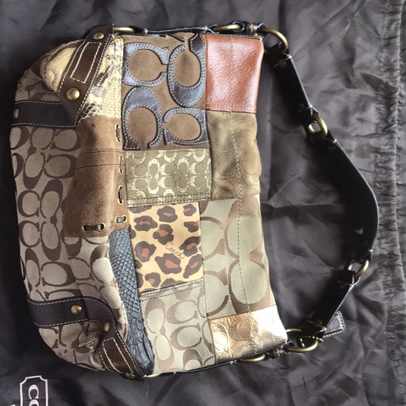 Signature Coach Patchwork Hobo Bag - Picture 2 of 4